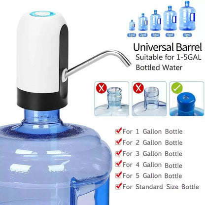 Water Bottle Switch Pump Electric Automatic Universal Dispenser 5 Gallon USB USB Water Pump Dispenser Automatic Drinking Water Bottle Pump 2/3/4/5 Gallon US