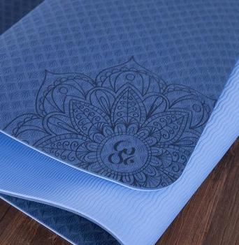 Two-color TPE Non-slip Yoga Mat Fitness Mat