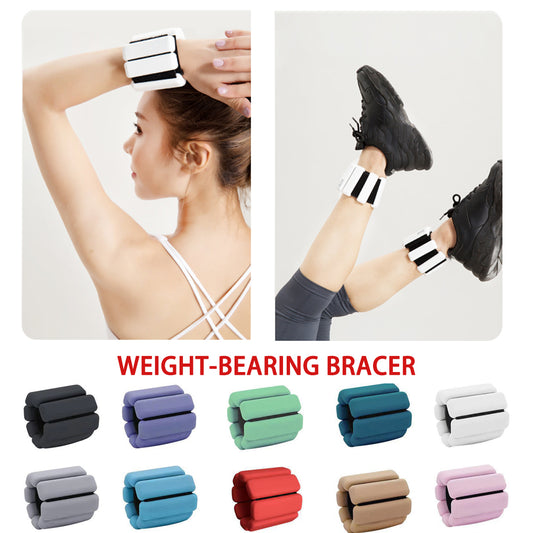 Silicone Bearing Bracer Adjustable Waterproof Yoga Pilates Training Exercise Fitness Wristband