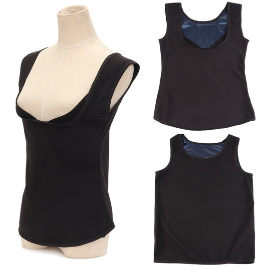 Men / Women Sweat Sauna Vest Polymer Body Shaping Home Workout Waist Fat Burner Vest Yoga Suit
