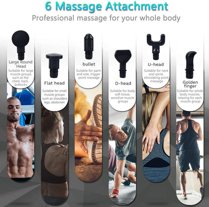 Portable Heldhand Brushless Muscle Deep Tissue Massage Gun