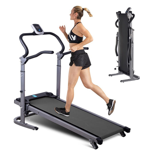 Multifunctional Long And Widened Version Of Shock-absorbing Mechanical Treadmill