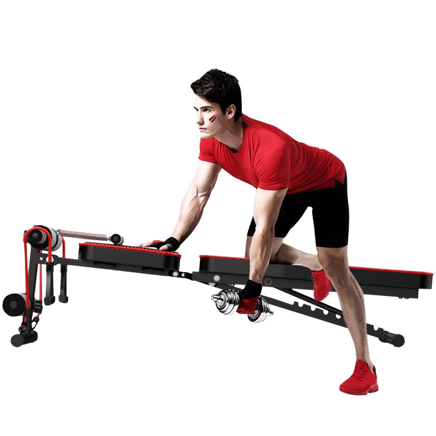 Equipped With Drawstring Waist Support Type Multifunctional Fitness Bench