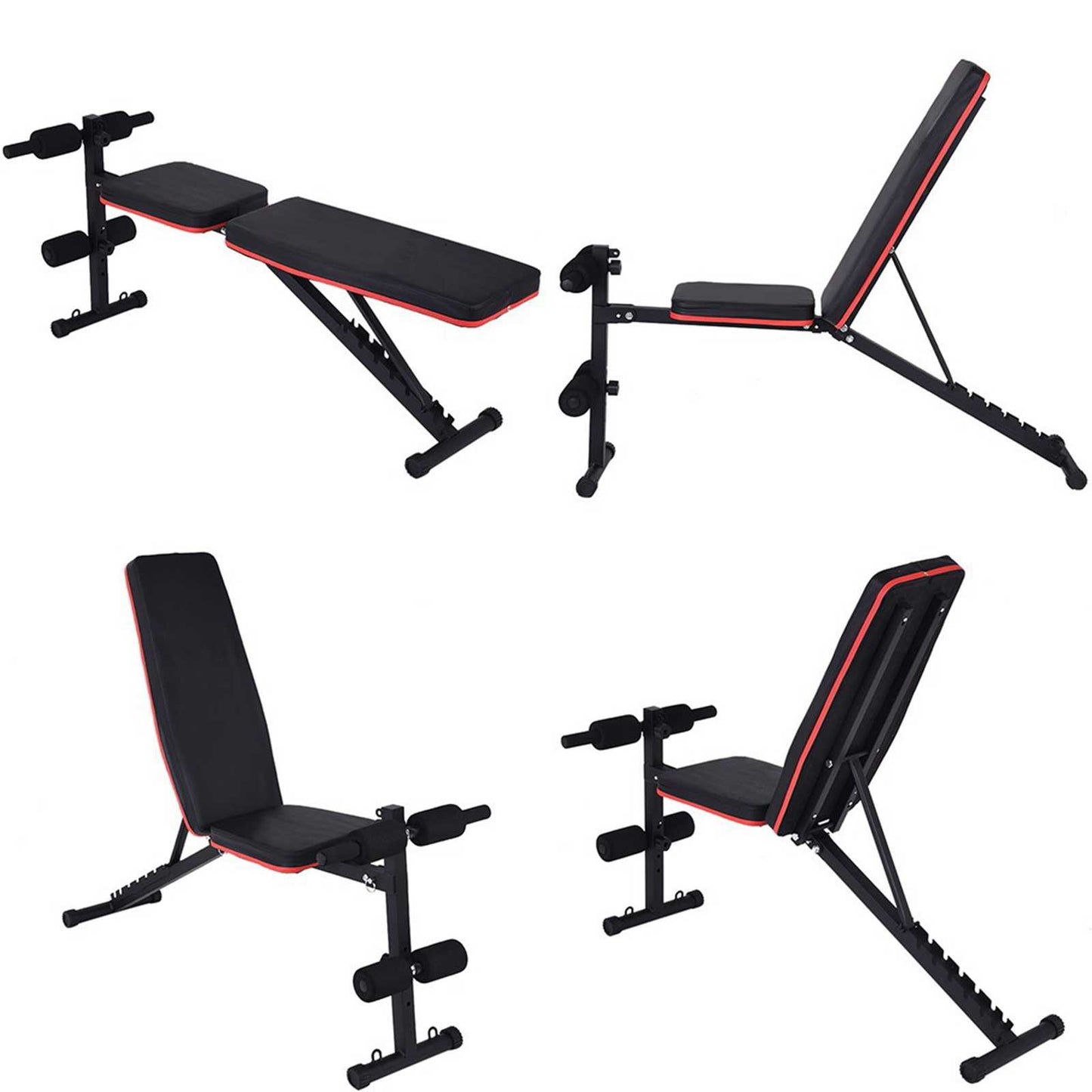 Adjustable Sit Up Incline Abs Bench Flat Fly Weight Press  Fitness Rope