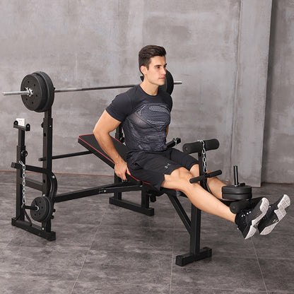 Multifunctional Weightlifting Bench Press Bench Barbell Bed Squat Rack Barbell