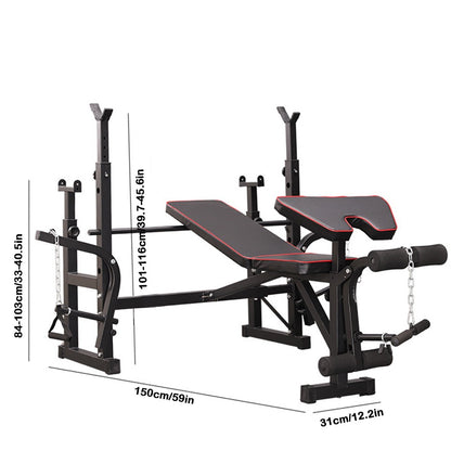 Multifunctional Weightlifting Bench Press Bench Barbell Bed Squat Rack Barbell