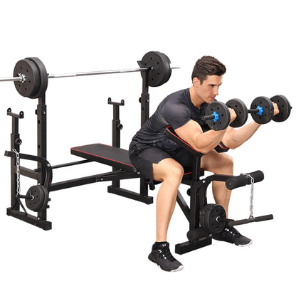 Multifunctional Weightlifting Bench Press Bench Barbell Bed Squat Rack Barbell