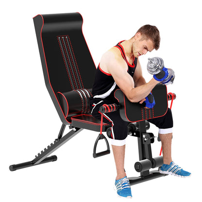 Equipped With Drawstring Waist Support Type Multifunctional Fitness Bench