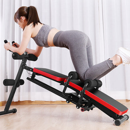 8 IN 1 Abdominal Trainers Push Ups Workout Beauty Waist Machine Height Adjustable Sit-up Exerciser Home Trainer Dumbbell Bench